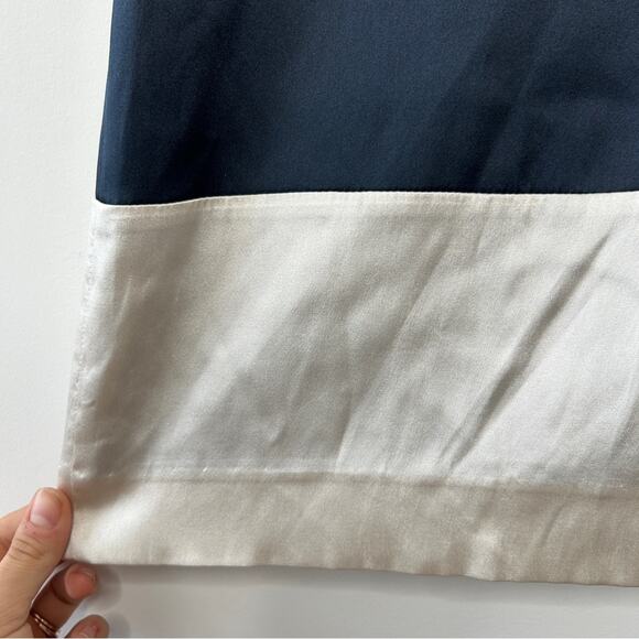 THEORY Silk Dress Womens Size 0 Colorblock Career Event Holiday Cocktail Capsule - Picture 4 of 8